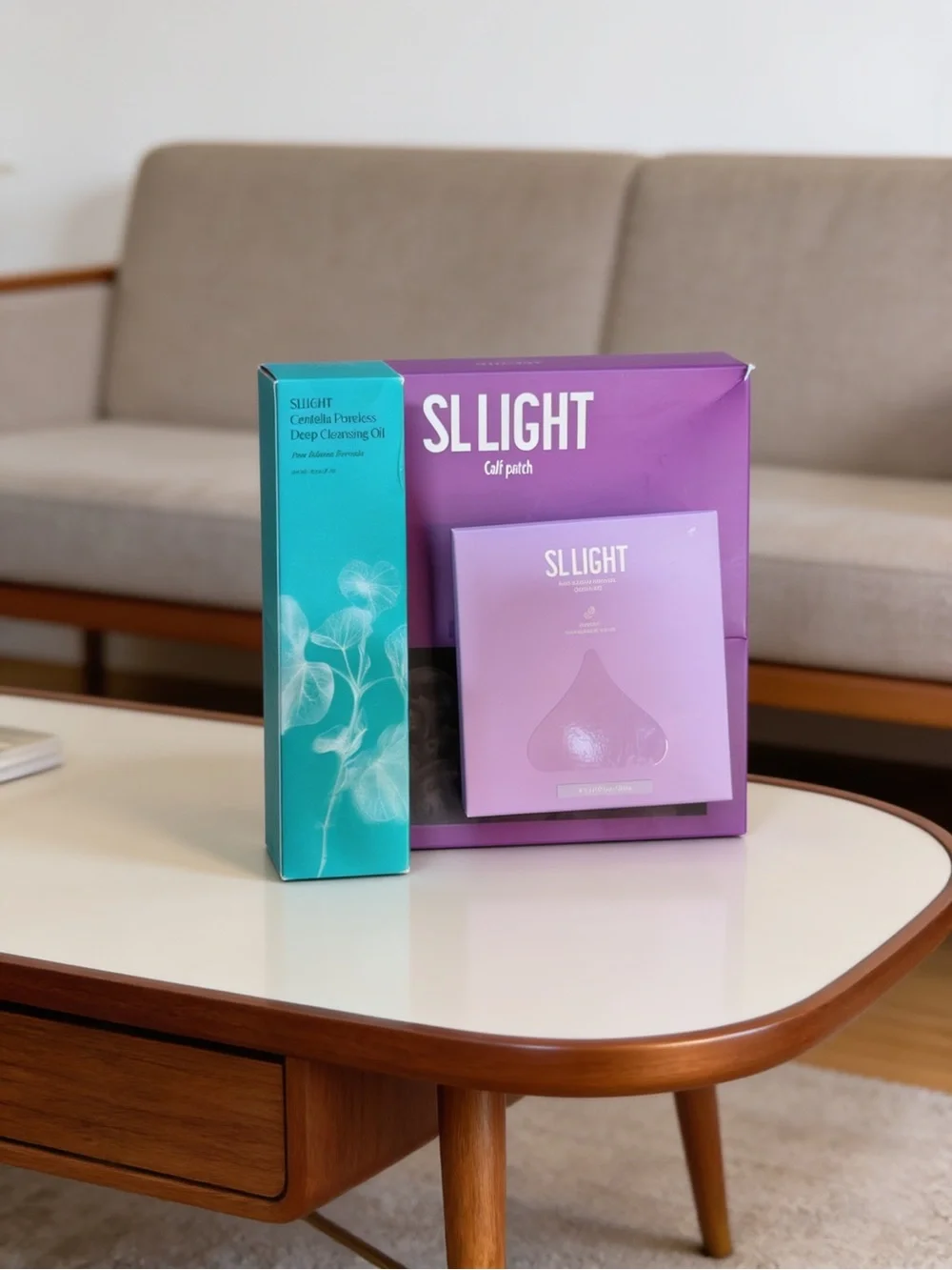 SLLIGHT Calf Patch Set in Purple & Teal